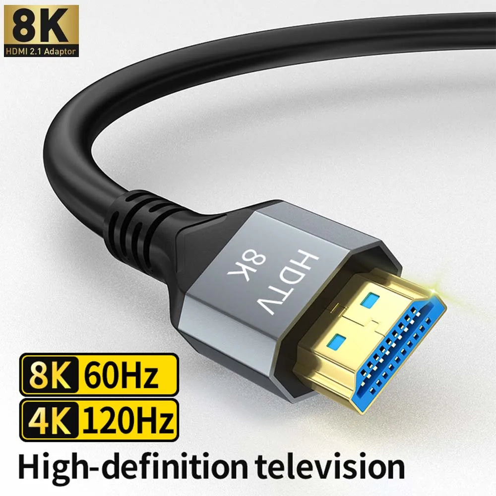 HDMI-compatible Cable HDMI 2.0 4K 60HZ HDMI Cable 6.6FT，18Gbps High Speed2.0 Braided Cord Compatible TV PS3/4 Projector 1m 2m 3m