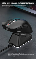 Lightweight Esports Gaming Mouse With Three-mode Wireless Bluetooth Charging And Rgb Luminous Base For Long-lasting Battery Life