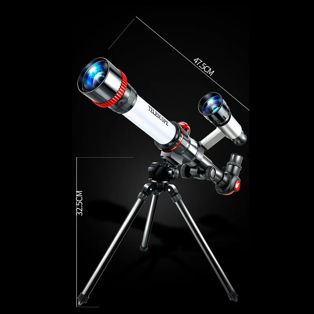 Children Monocular Telescope Astronomical Telescope Stargazing Monocular with Tripod Use for Science Experiment