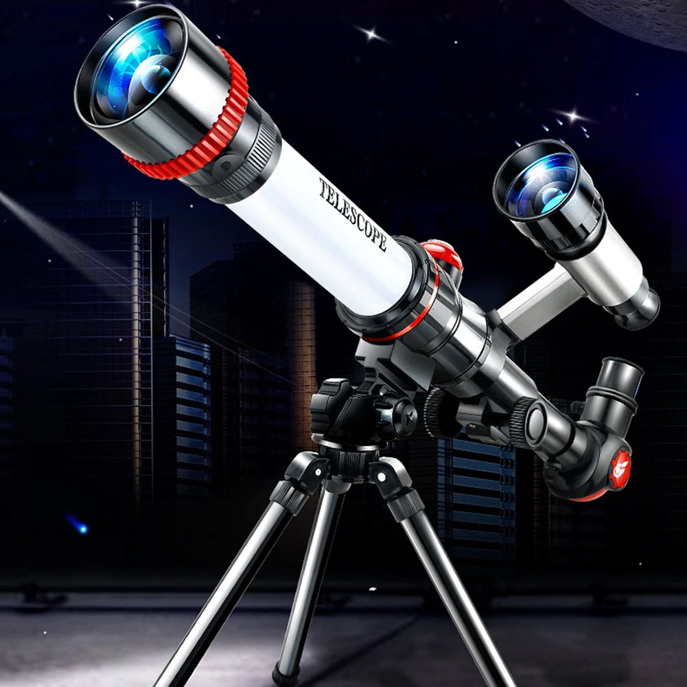 Children Monocular Telescope Astronomical Telescope Stargazing Monocular with Tripod Use for Science Experiment