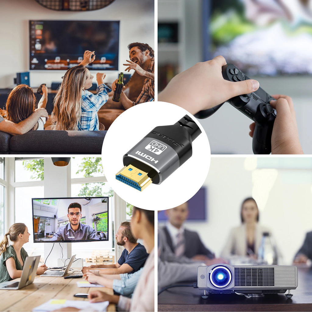 HDMI-compatible Cable HDMI 2.0 4K 60HZ HDMI Cable 6.6FT，18Gbps High Speed2.0 Braided Cord Compatible TV PS3/4 Projector 1m 2m 3m