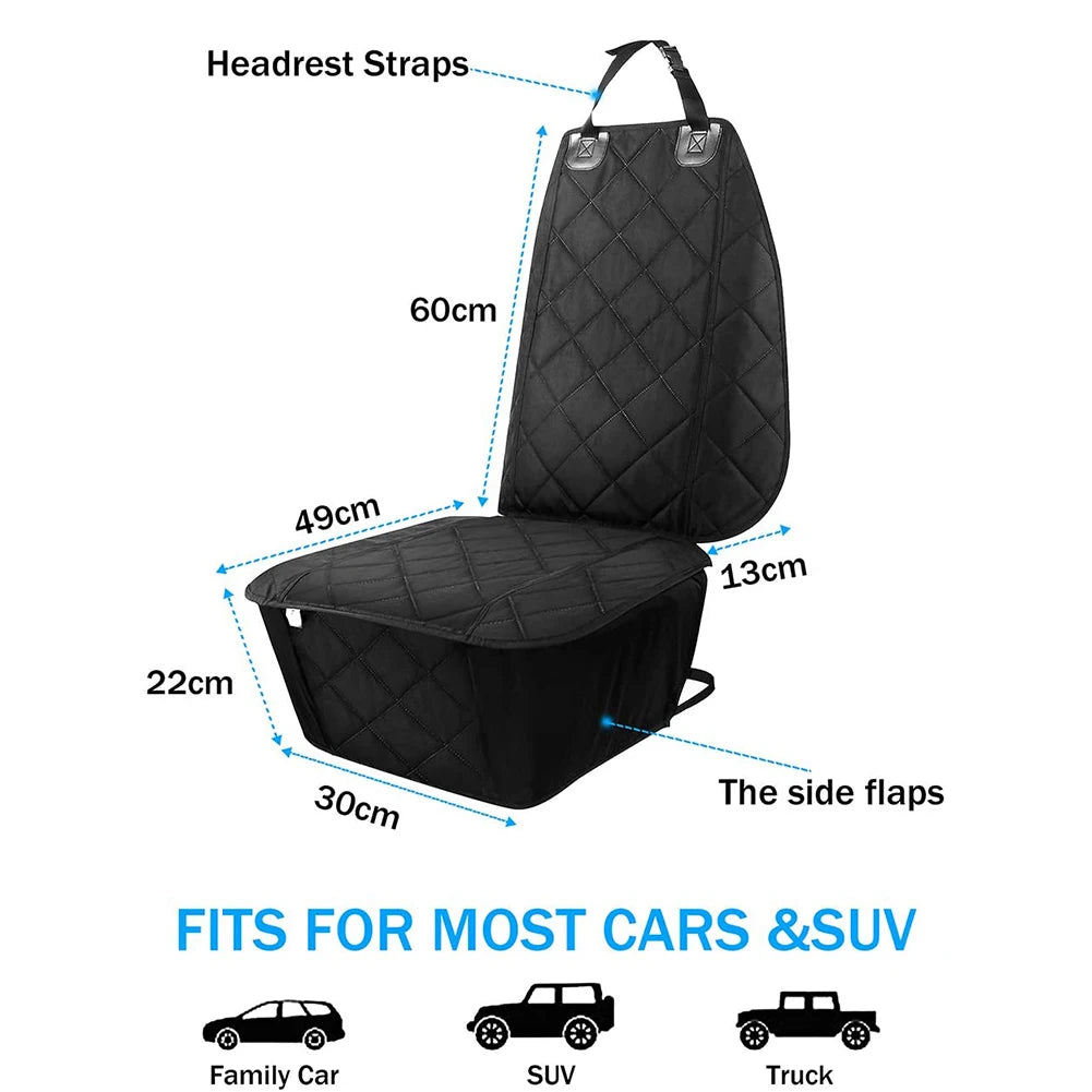 Dog Car Front Seat Cover Waterproof Non-Slip Car Rear Back Seat Mat Car Rear Seat Mat Cushion Protector Car Travel Accessories