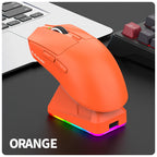 Lightweight Esports Gaming Mouse With Three-mode Wireless Bluetooth Charging And Rgb Luminous Base For Long-lasting Battery Life