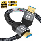 HDMI-compatible Cable HDMI 2.0 4K 60HZ HDMI Cable 6.6FT，18Gbps High Speed2.0 Braided Cord Compatible TV PS3/4 Projector 1m 2m 3m