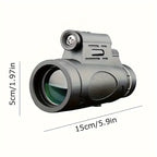 12X42 Monocular Telescope Night Spyglass High Power Dual Focus Optical Zoom Scope Long Range High Magnification