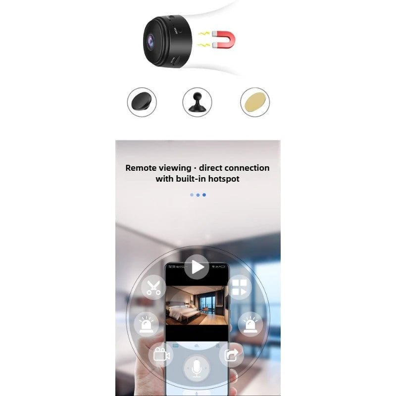 Camera Wireless Camera Wifi Camera Home HD Security Camera Outdoor Sports Camera Applicable for A Variety of Occasions Portable
