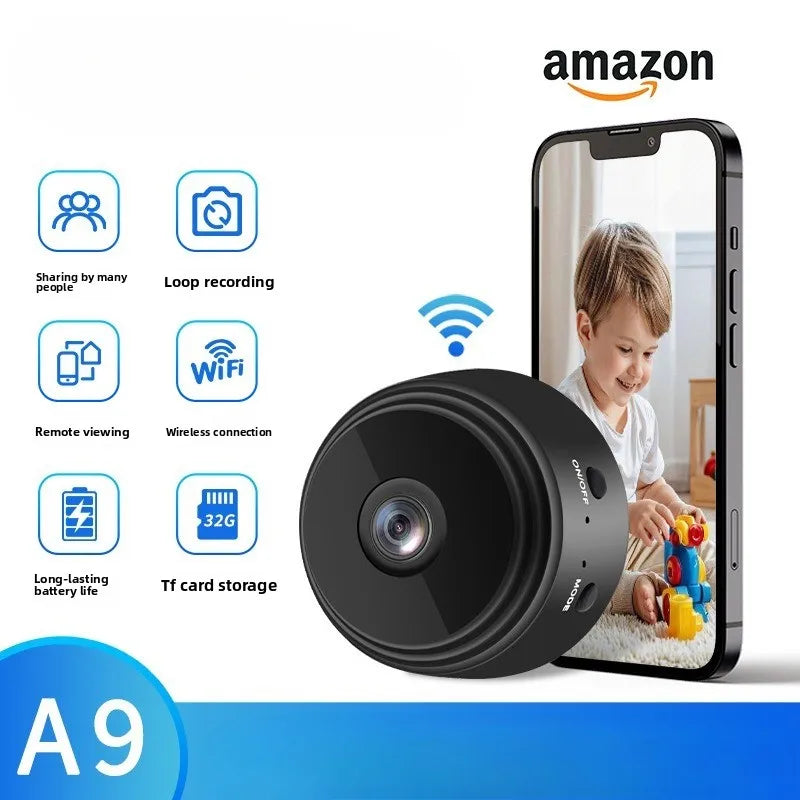 Camera Wireless Camera Wifi Camera Home HD Security Camera Outdoor Sports Camera Applicable for A Variety of Occasions Portable
