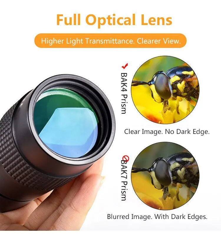 Monocular Telescopic Zoom HD Binoculars High Power Cell Phone Photo Monoculars