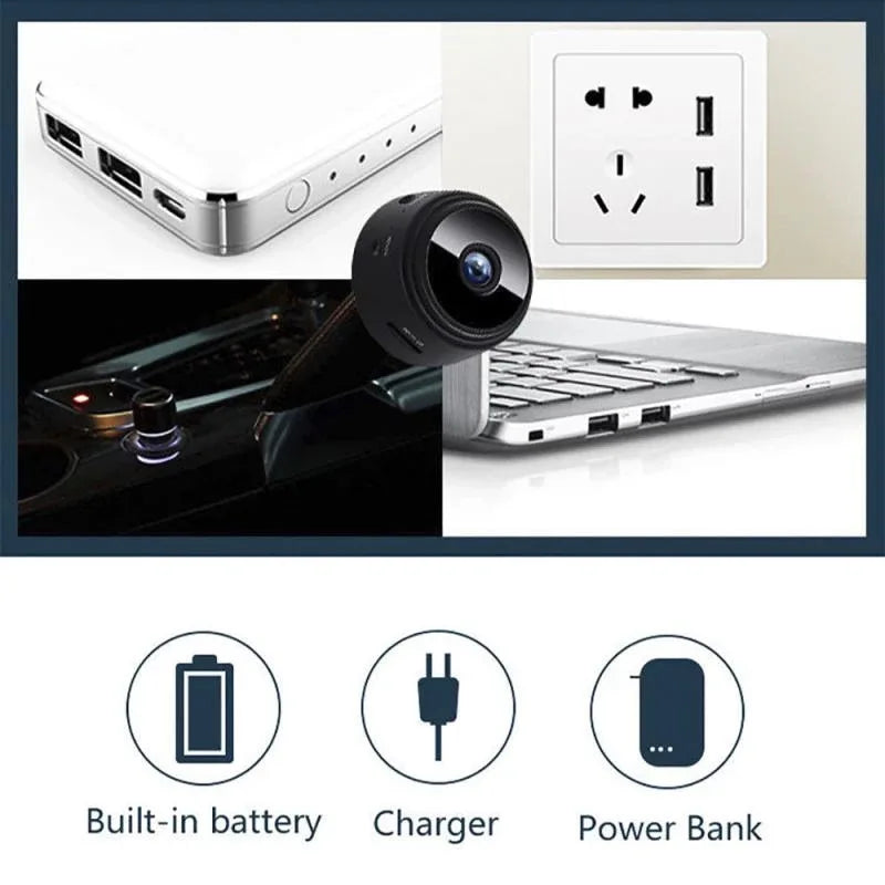 Camera Wireless Camera Wifi Camera Home HD Security Camera Outdoor Sports Camera Applicable for A Variety of Occasions Portable