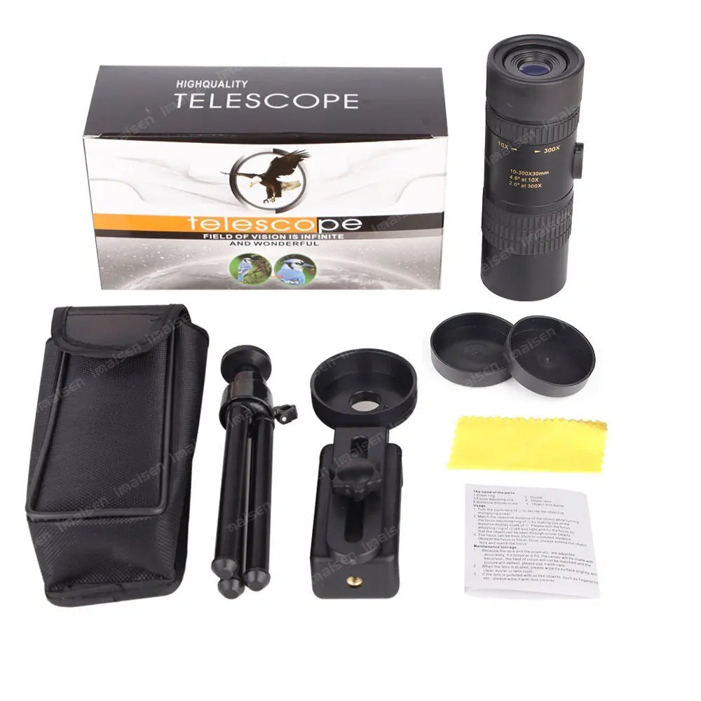 Monocular Telescopic Zoom HD Binoculars High Power Cell Phone Photo Monoculars