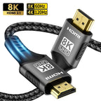 HDMI-compatible Cable HDMI 2.0 4K 60HZ HDMI Cable 6.6FT，18Gbps High Speed2.0 Braided Cord Compatible TV PS3/4 Projector 1m 2m 3m